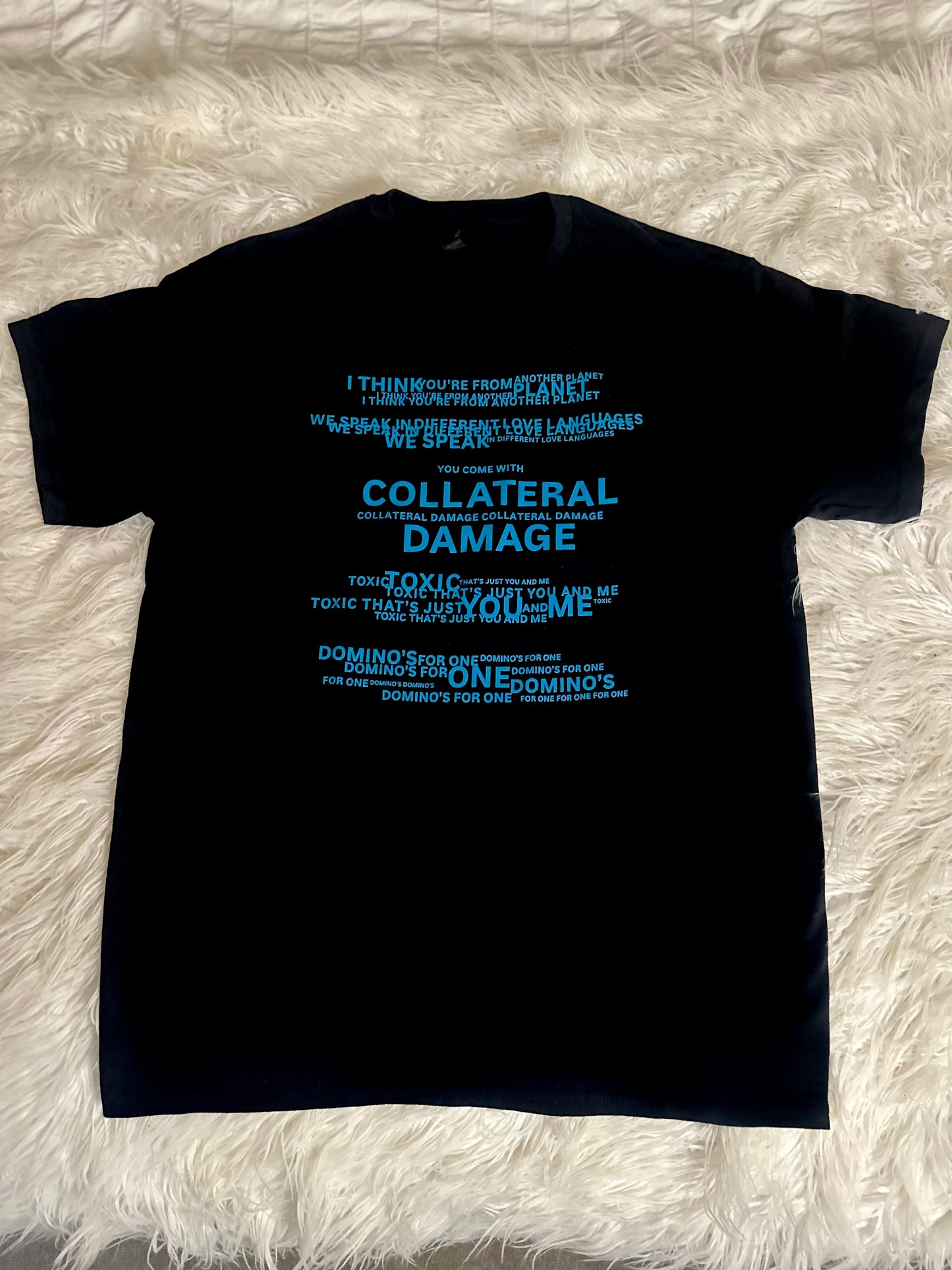 Limited Addition Collateral Damage Lyric T Shirt